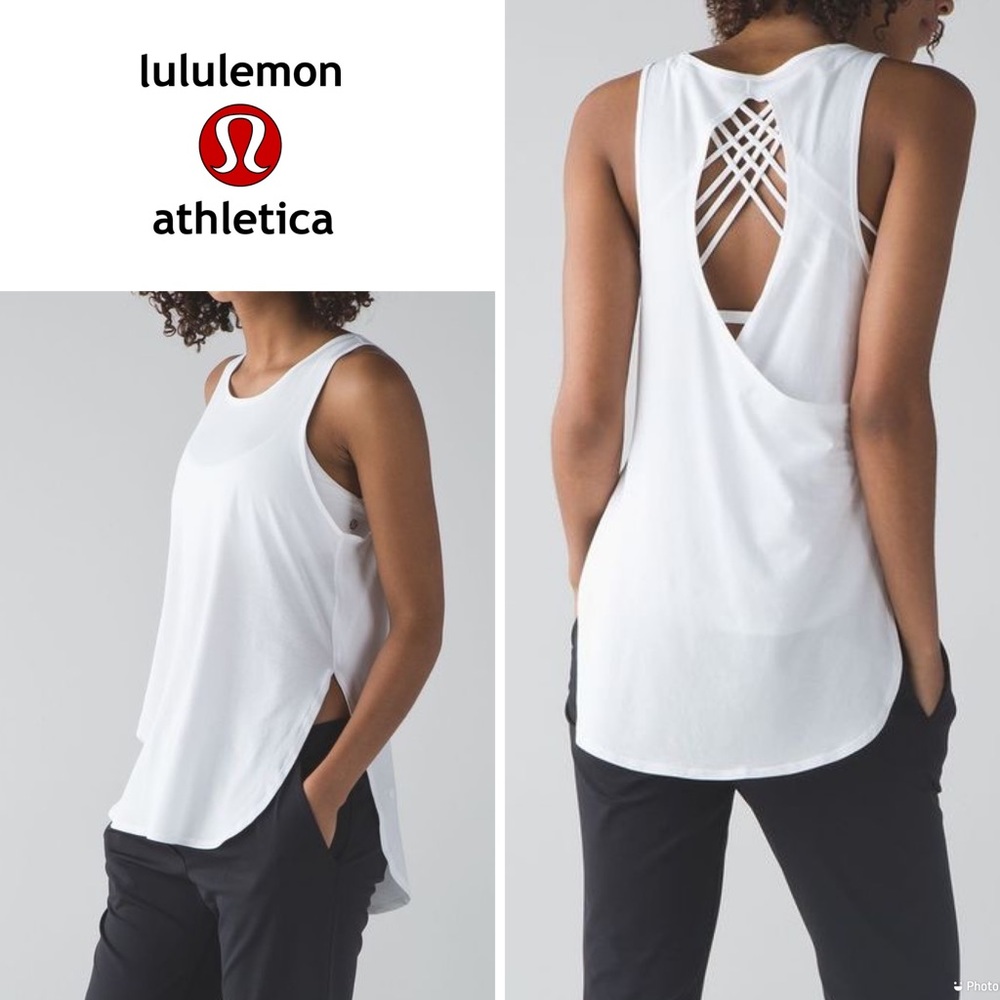 Lululemon Cruiser Tank - white